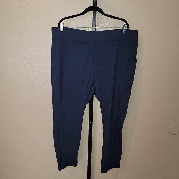 A518930** Denim & Co. Active Petite Duo Stretch Pant with Side Pocket - Picture 1 of 3